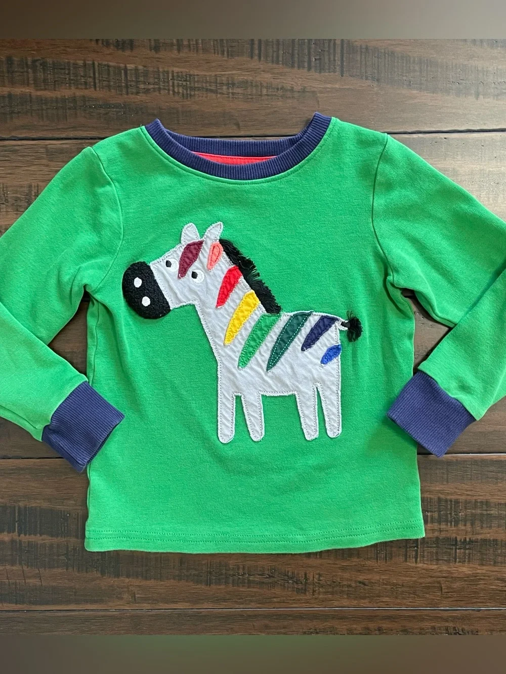 Next Green Zebra Long Pajama Set